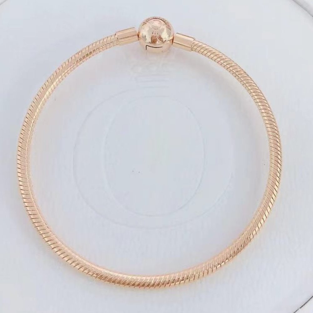 Pandora Moments Snake Chain Bracelet(Rose Gold)